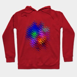 Colored zigzags Hoodie